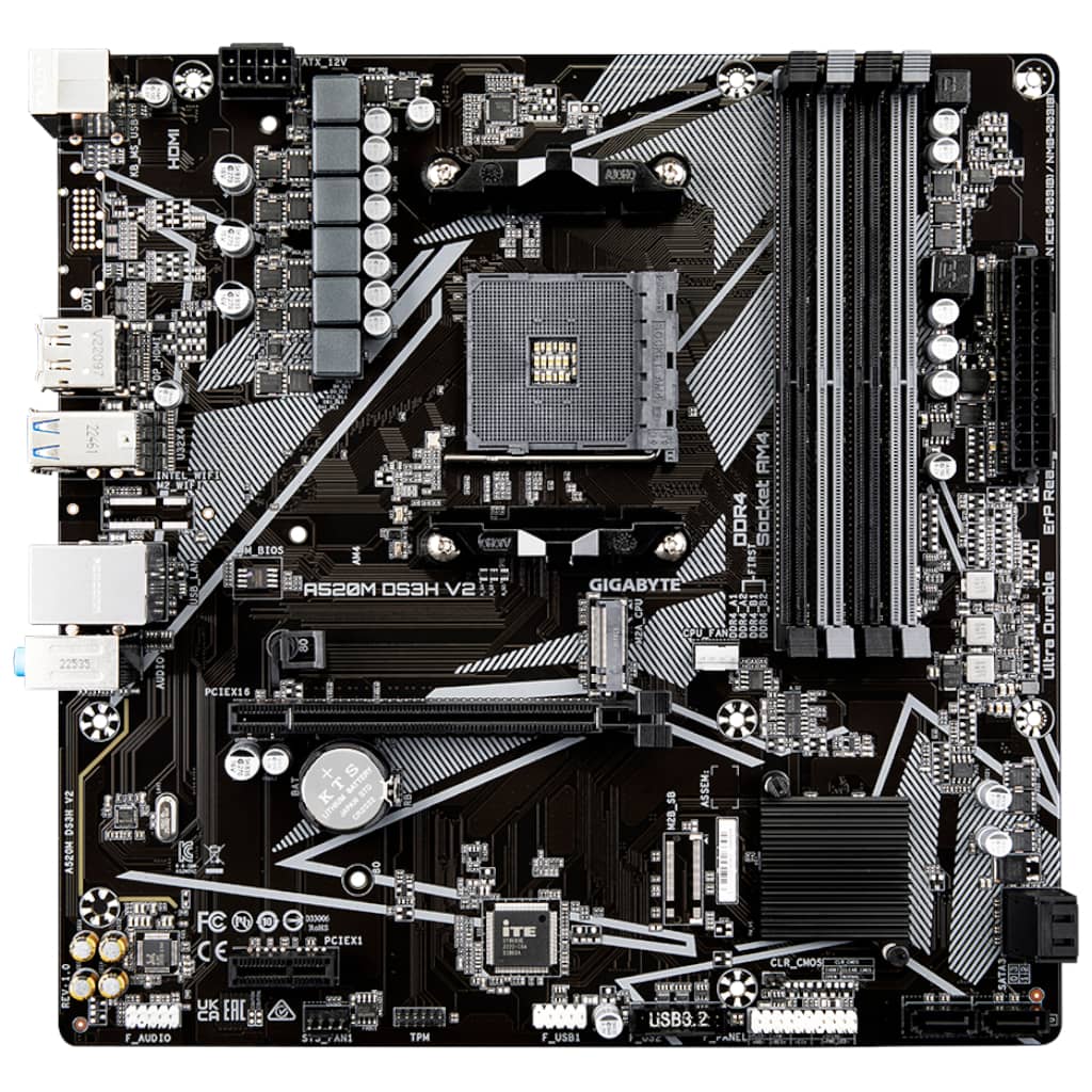 Carte mère AMD AM4 A520 Micro ATX Gigabyte _ A520M DS3H V2
