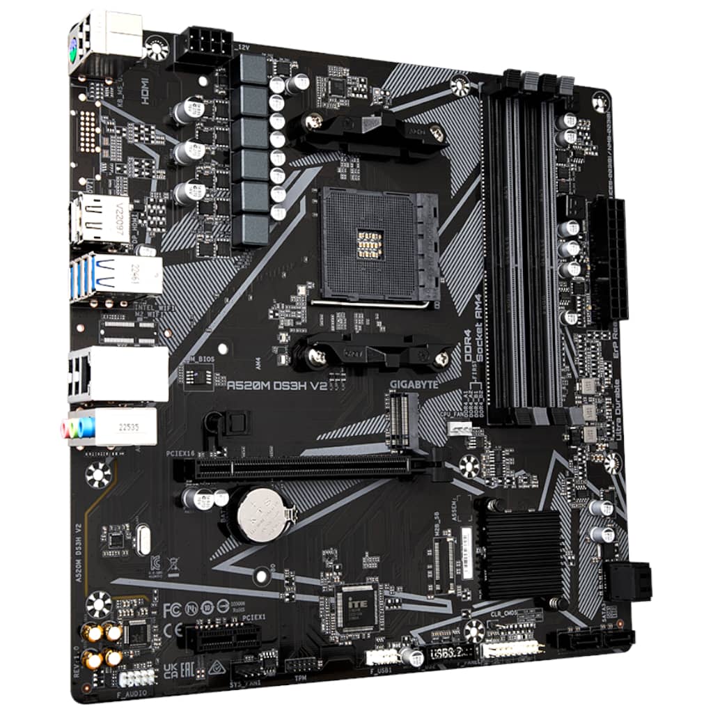 Carte mère AMD AM4 A520 Micro ATX Gigabyte _ A520M DS3H V2