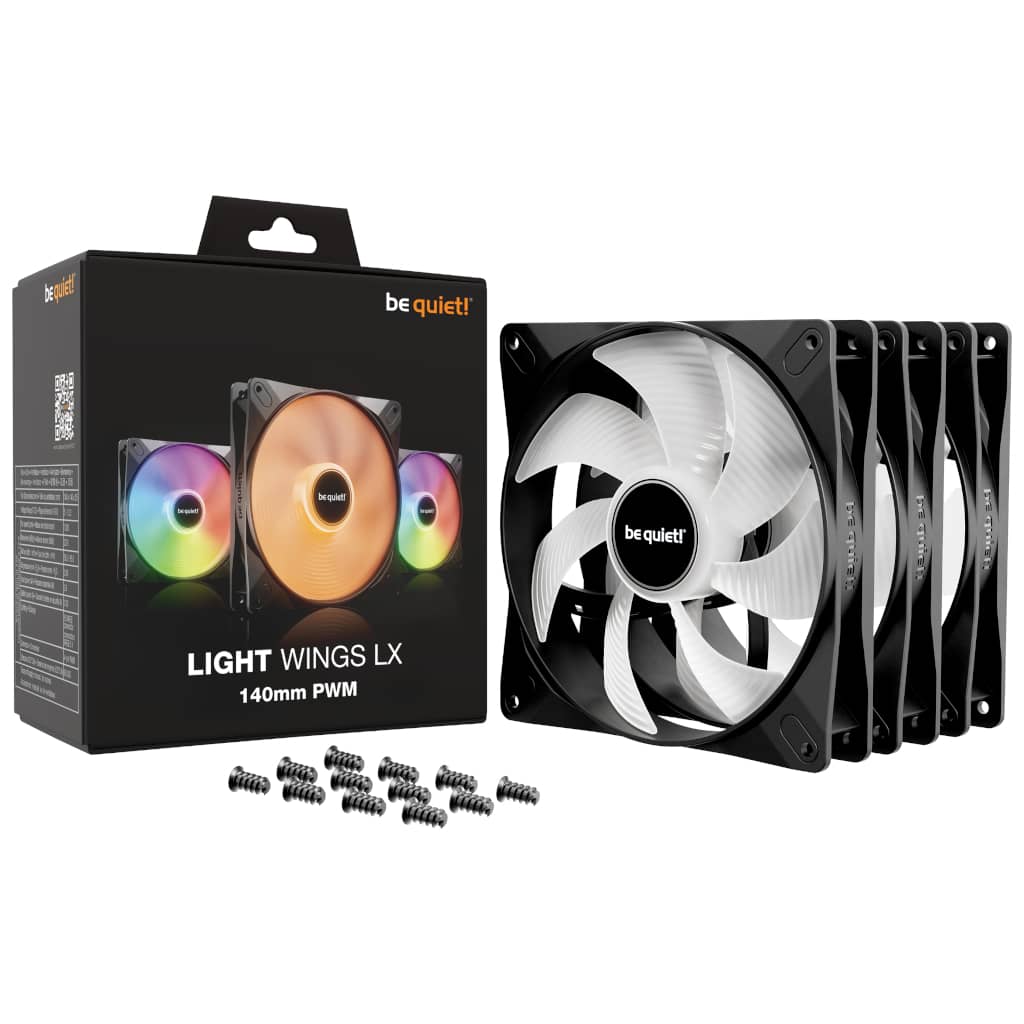 Kit 3x Ventilateurs pour Boitier 140mm Be Quiet Light Wings LX PWM _ BL127