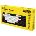 Clavier Sans fil Bluetooth/RF Hator Rockfall3 TKL Wireless, Noir/Blanc/LED _ HTK850FR
