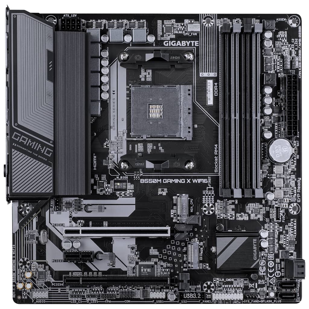 Carte mère AMD AM4 B550 Micro ATX Gigabyte _ B550M GAMING X WIFI6