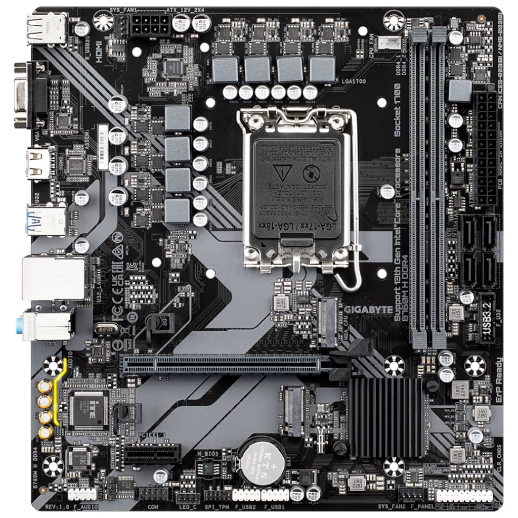 Carte mère Intel 1700 B760 Micro ATX Gigabyte _ B760M H DDR4