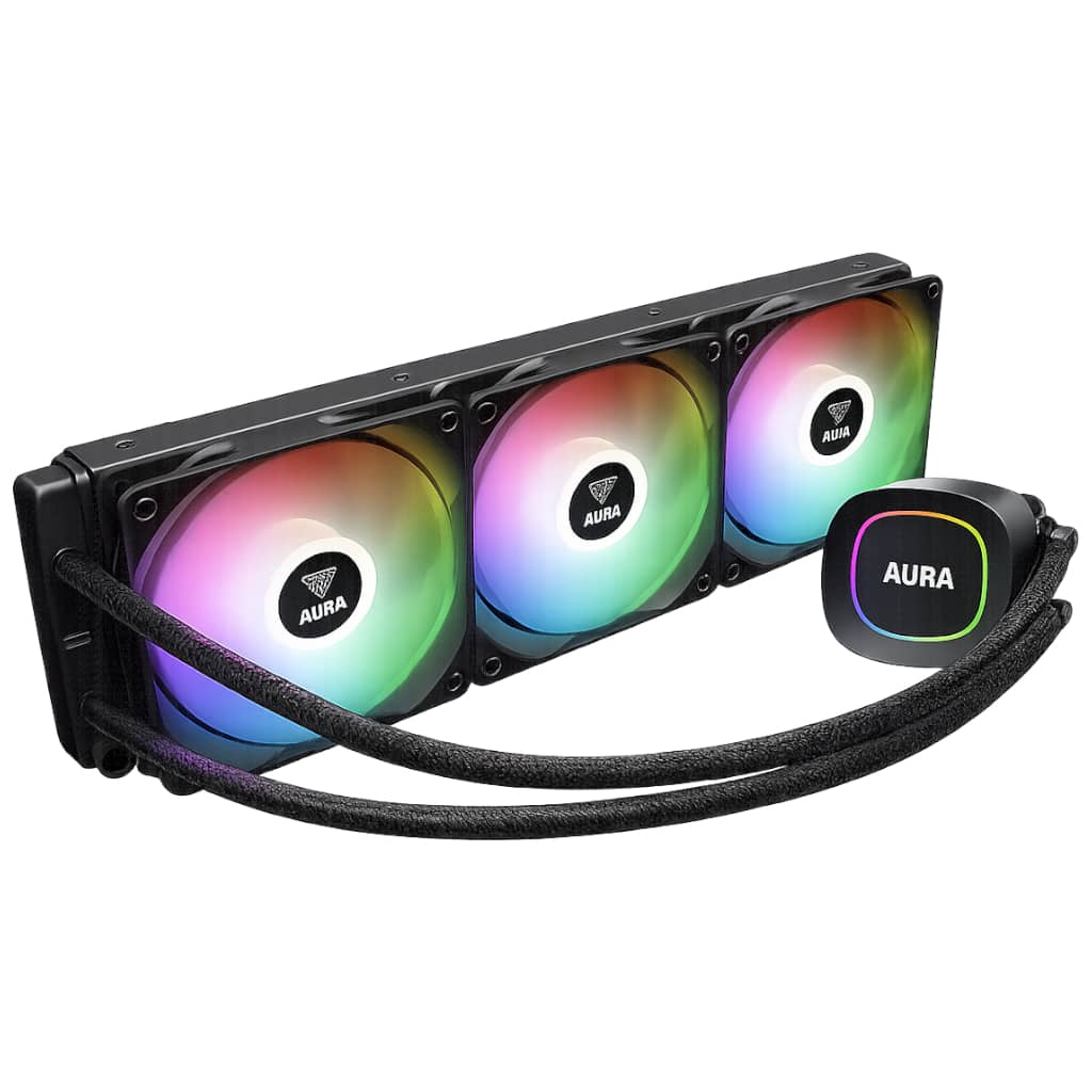 Watercooling pour Processeur Gamdias AURA GL360 LITE, Noir _ 16322-04800-30000-G