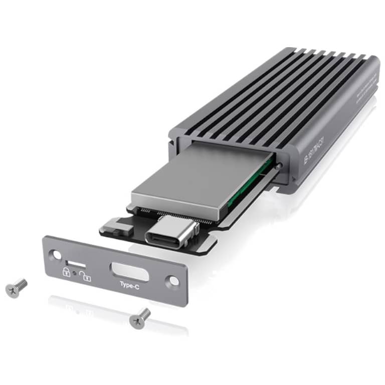 Boitier externe M.2 2242/2280 IcyBox, M.2 PCIe (NVMe) Silver (IB-1817M-C31)