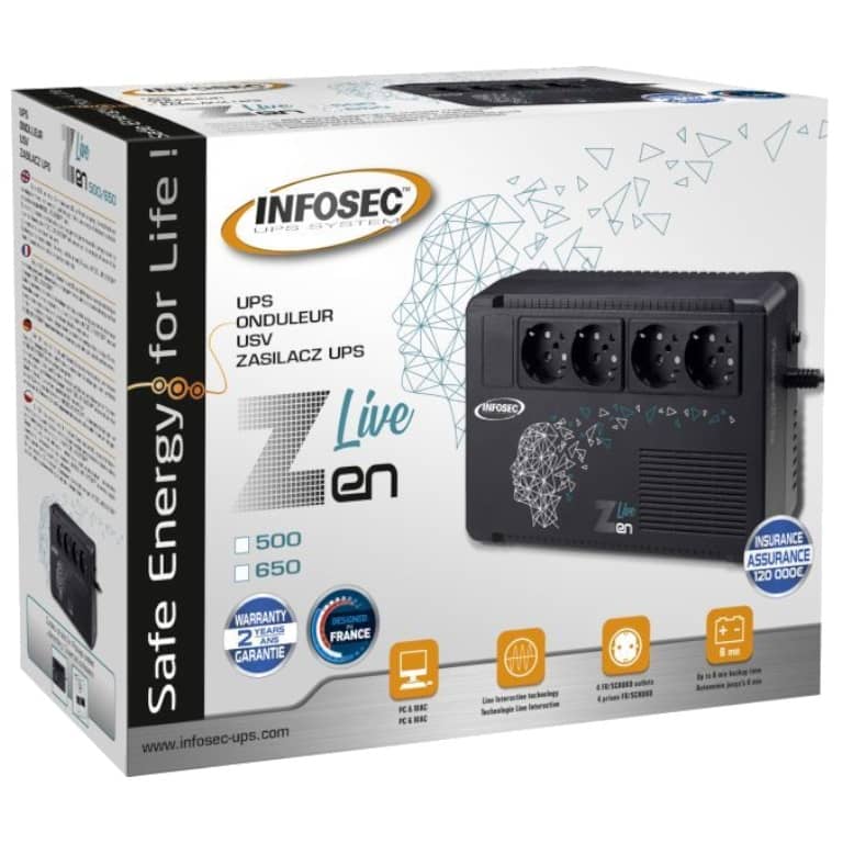 Onduleur Infosec Zen Live, 500VA _ 66081N1