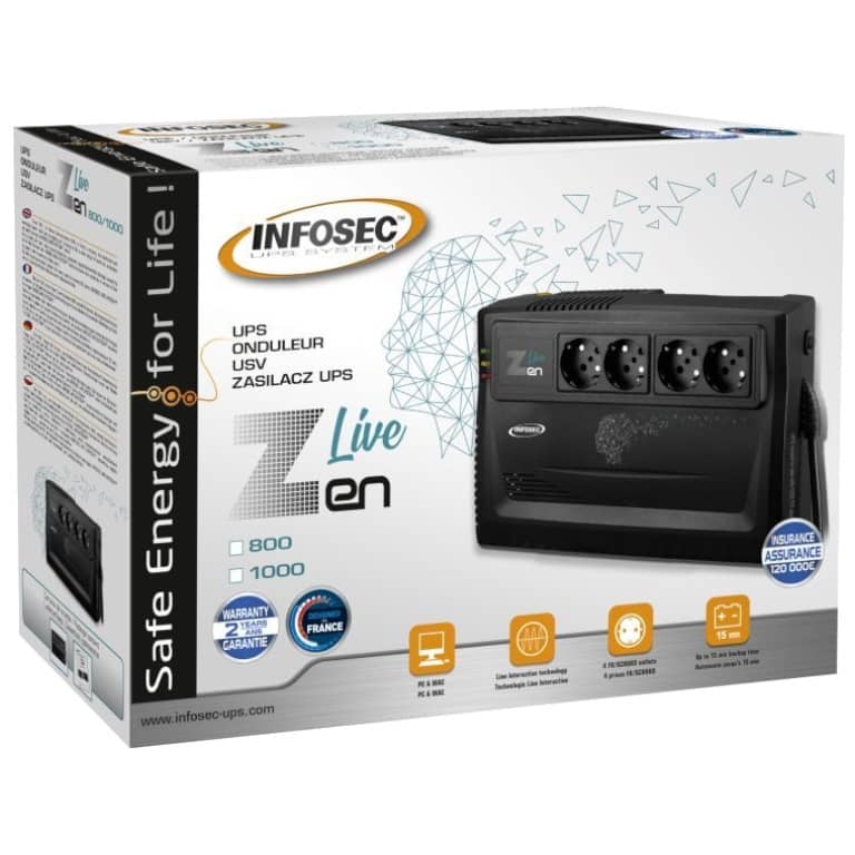 Onduleur Infosec Zen Live, 1000VA _ 66084N1