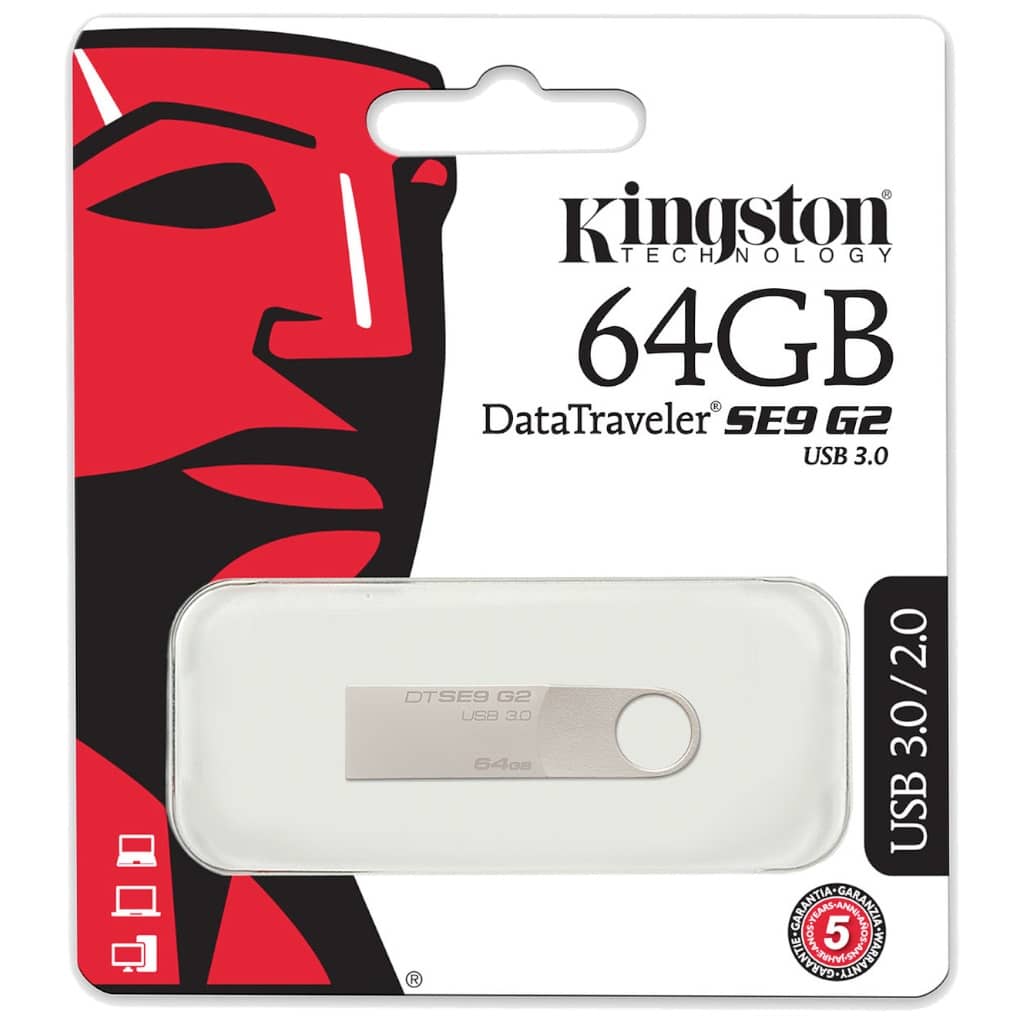 Clé USB 3.0 Kingston DataTraveler SE9 G2,  64Go (DTSE9G2/64GB)