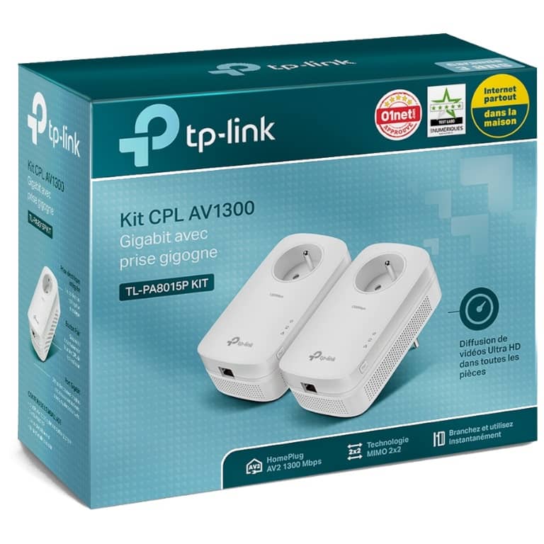 Kit CPL 1300Mbps TP-Link, Ethernet (TL-PA8015P KIT)