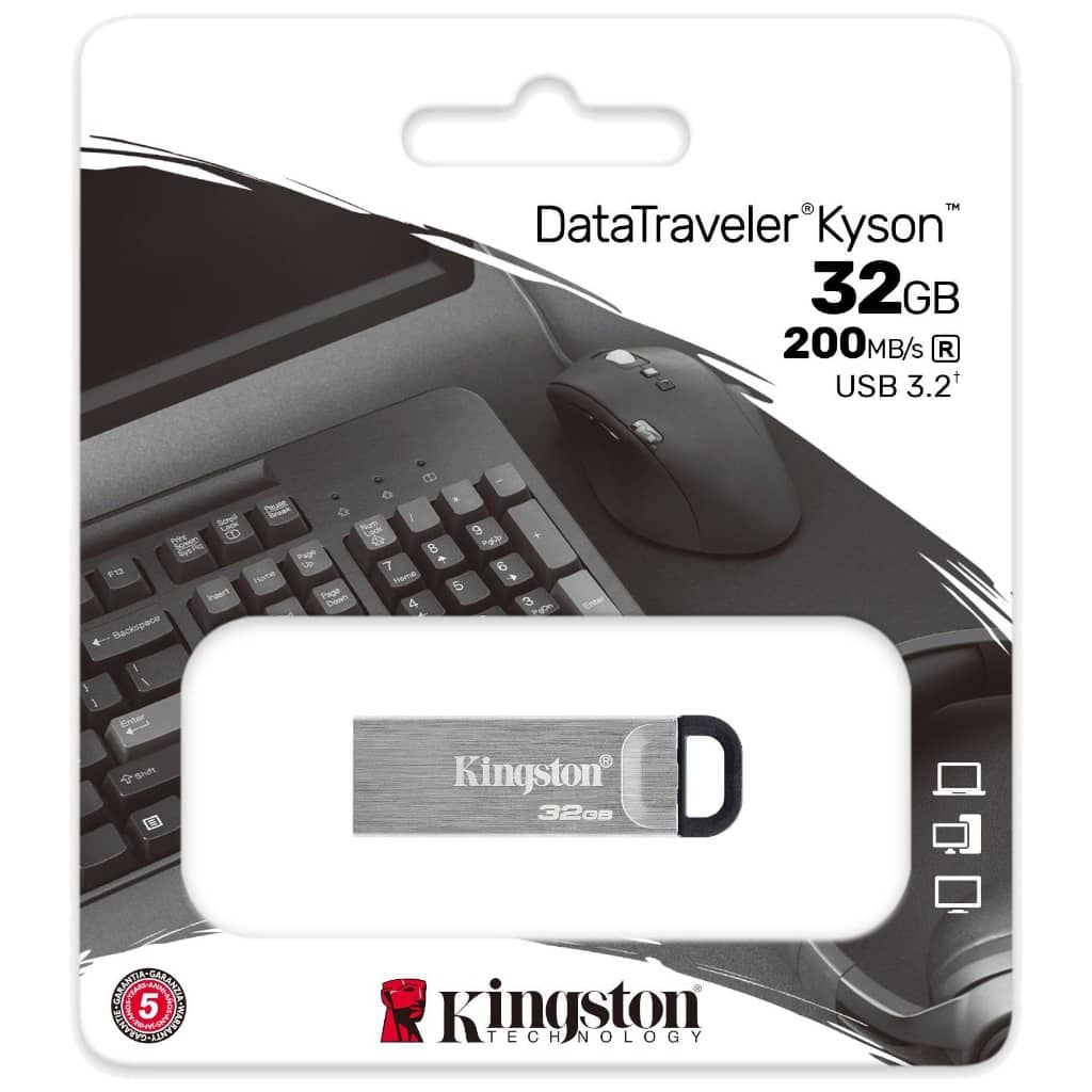 Clé USB 3.1 Kingston DataTraveler Kyson,  32Go (DTKN/32GB)
