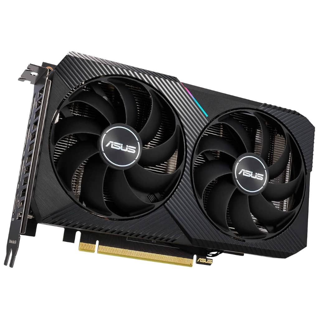 Carte graphique GeForce RTX3050 Asus DUAL-RTX3050-O8G (90YV0HH0-M0NA00)