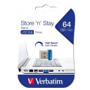 .Clé USB 3.2 Verbatim Store'n'Stay - 64Go (98711)