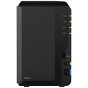 NAS réseau 2x disques Synology, Noir _ DS218