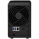 NAS réseau 2x disques Synology, Noir _ DS218+