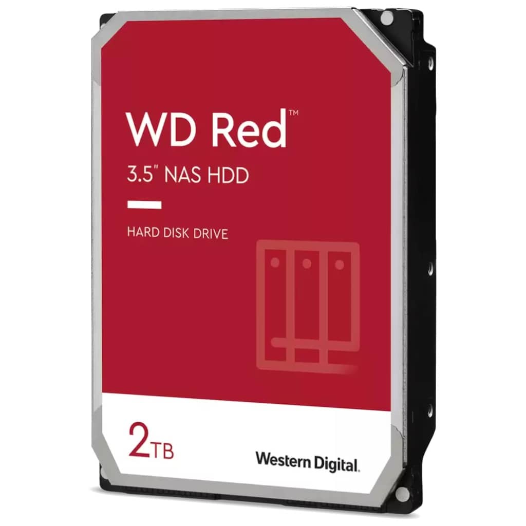 Disque HDD 3.5" SATA Western Digital Red Plus NAS, 2To (WD20EFRX)