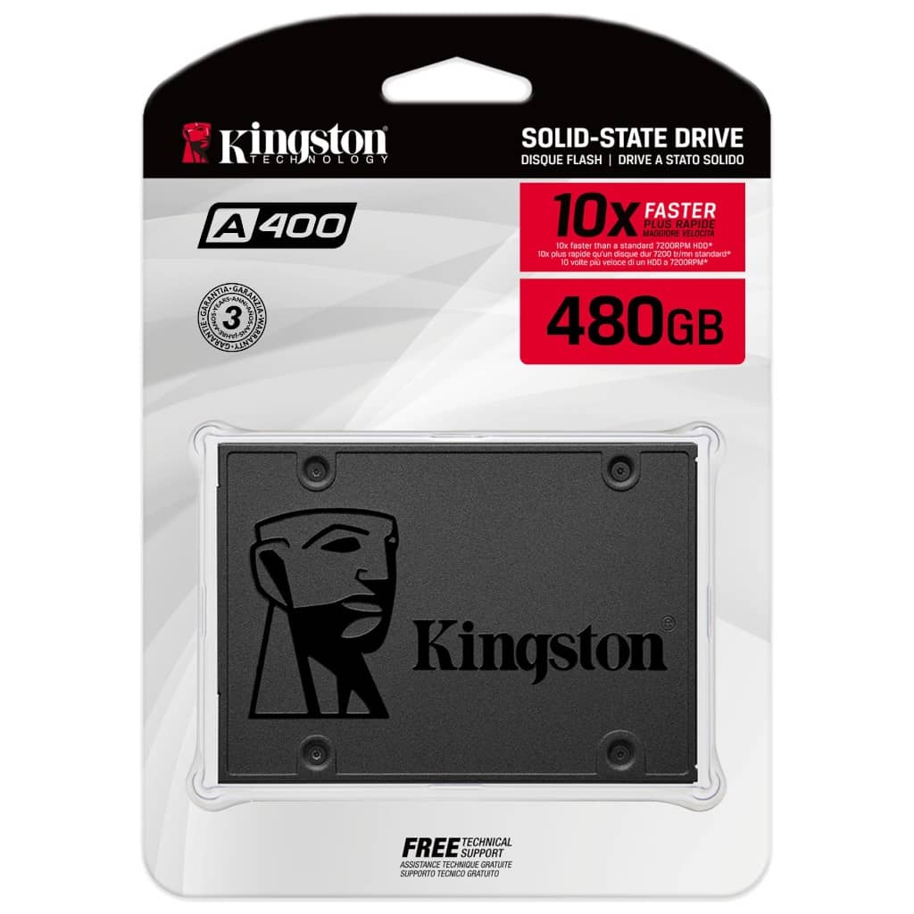 Disque SSD 2.5" SATA Kingston A400, 480Go _ SA400S37/480G