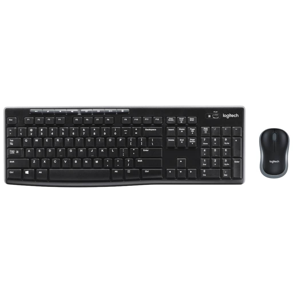 Pack Clavier/Souris Sans fil RF Logitech MK270, Noir _ 920-004510