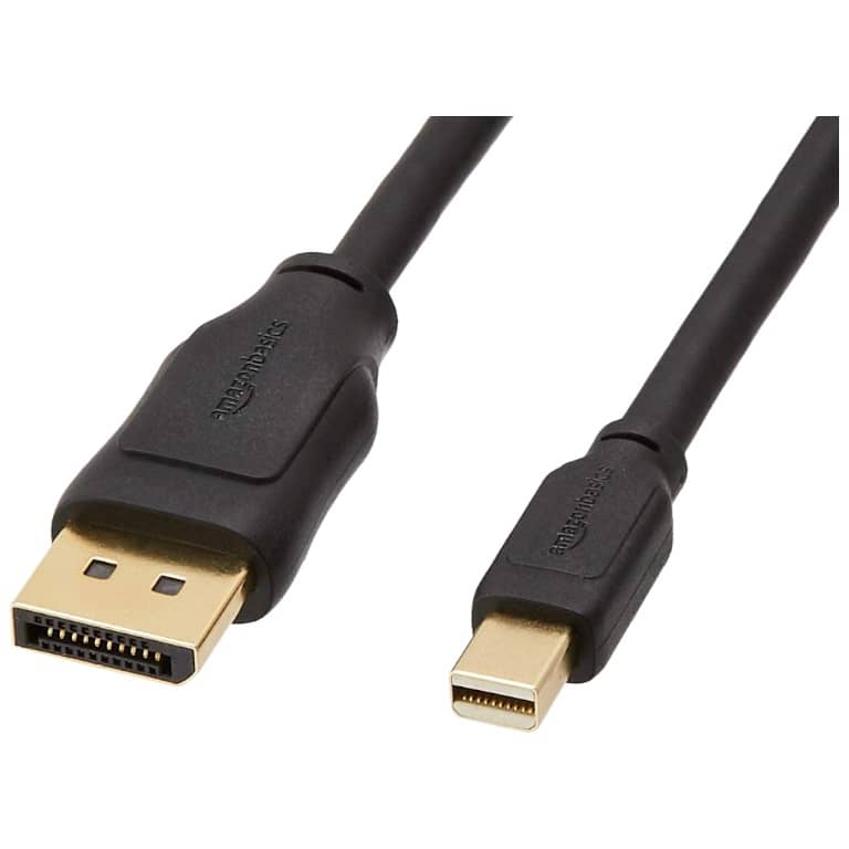 Cable Adaptateur MM Mini DisplayPort vers 1x DisplayPort,  1.0m Noir (MM-MDP.DPP-0010BK)
