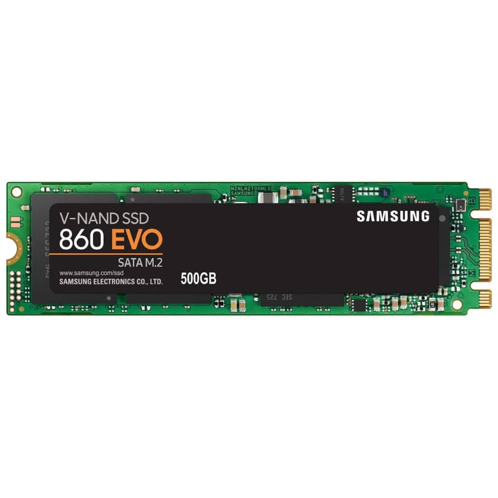Disque SSD M.2 SATA Samsung 860 EVO,  500Go (MZ-N6E500BW)