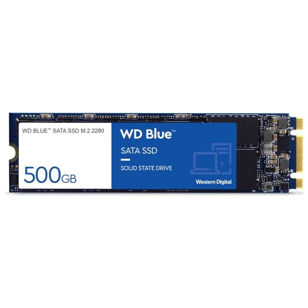 Disque SSD M.2 SATA Western Digital Blue,  500Go (WDS500G2B0B)