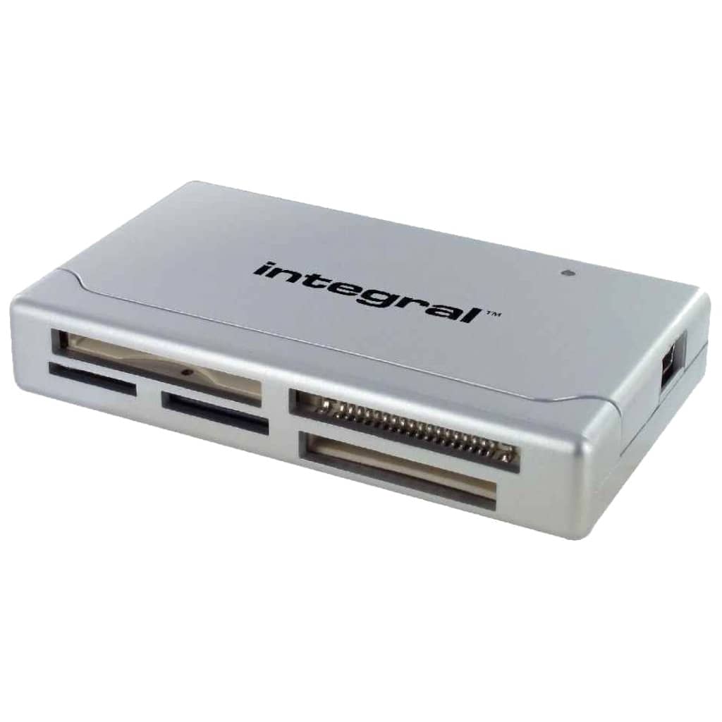 Lecteur de cartes externe USB 2.0 Intégral, Gris (INCRMULTI)