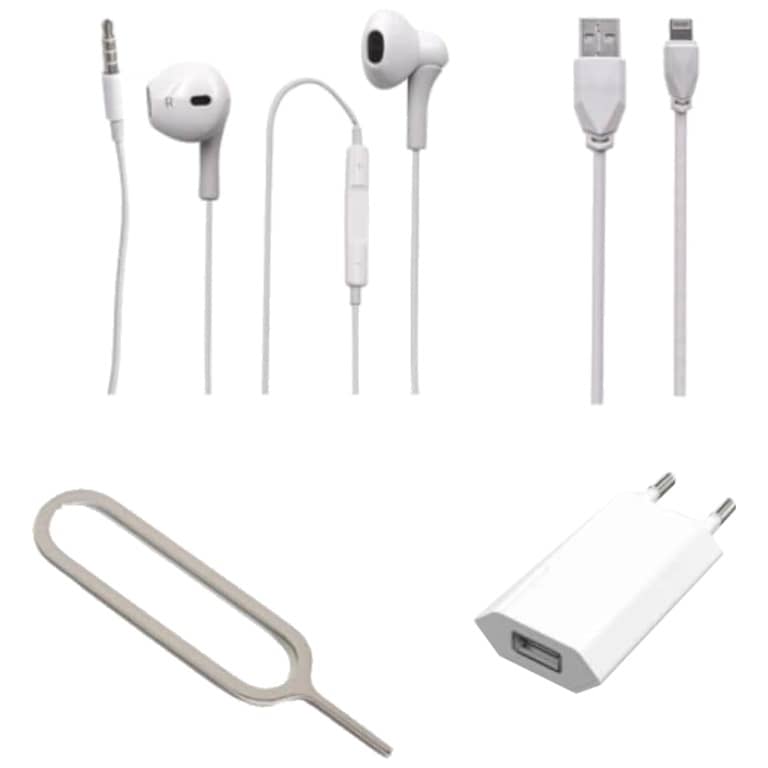 Kit Accessoires et Chargeur secteur pour Smartphone, 1.0A Blanc 1x USB 2.0 (ASP-050913)