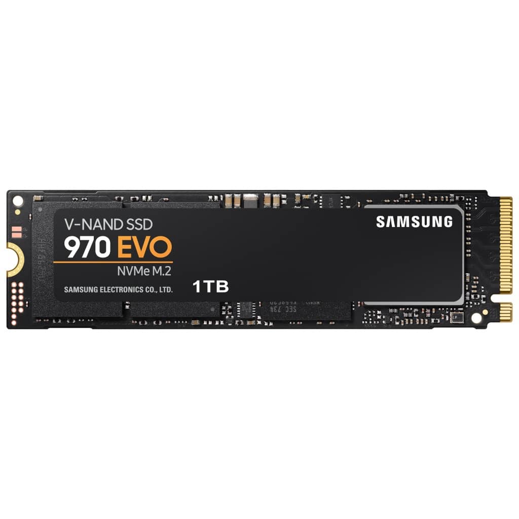 Disque SSD M.2 PCIe3 Samsung 970 EVO, 1To (MZ-V7E1T0BW)