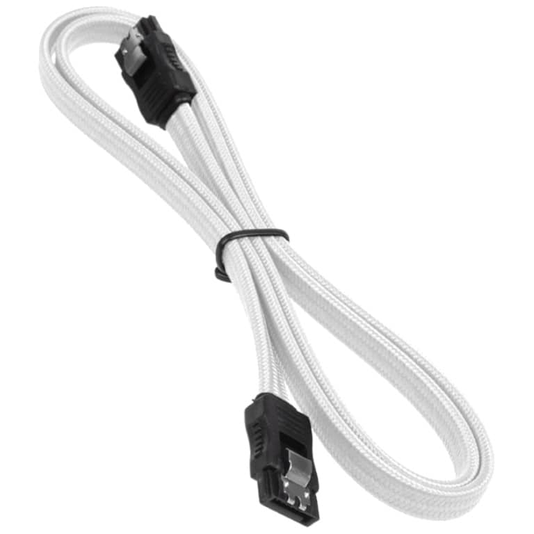 Cable MM SATA (7pins),  0.3/0.7m Blanc (MM-STA.STA-0005WT)