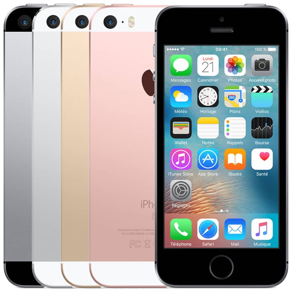 SmartPhone Apple iPhoneSE (A1662, A1723, A1724),  32Go Gris, Argent, Or ou Rose (Grade AB) Reconditionné