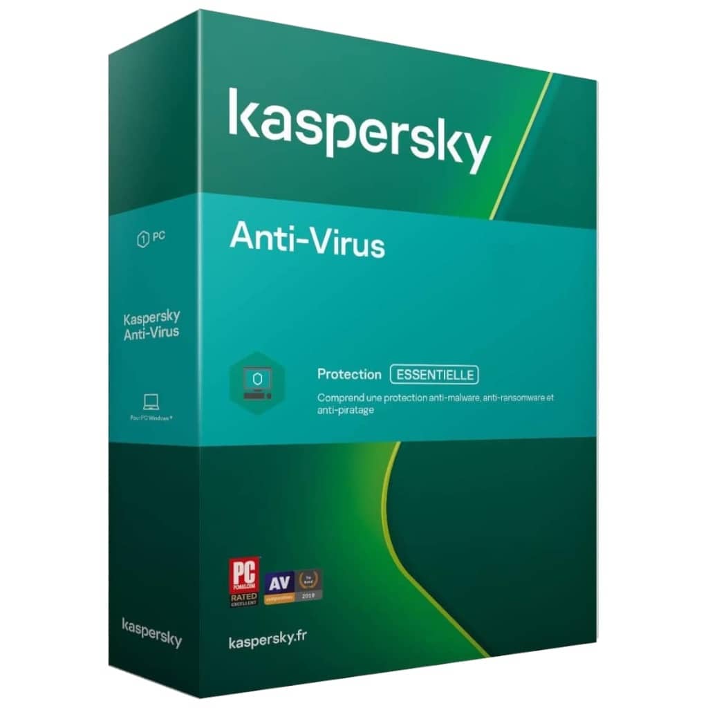 Antivirus Kaspersky KAV 2020, 1poste 1an (KL1171F5AFS-20)