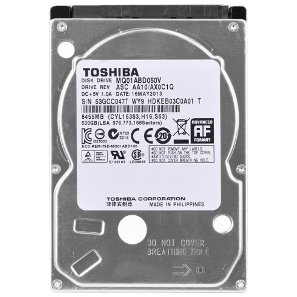 Disque HDD 2.5&quot; SATA Toshiba,  500Go (MQ01ABD050V)