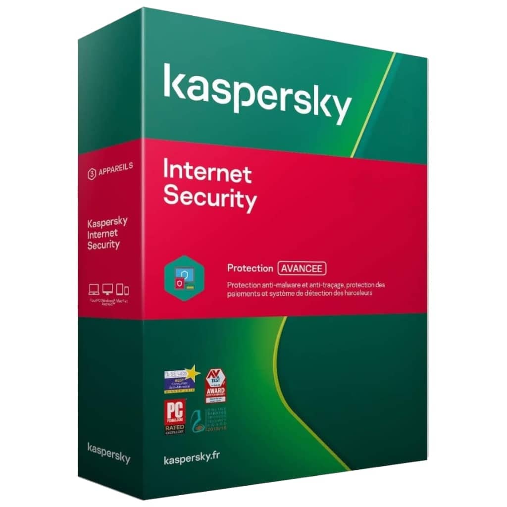 Internet Security Kaspersky KIS 2020, 3postes 1an (KL1939F5CFR-20)