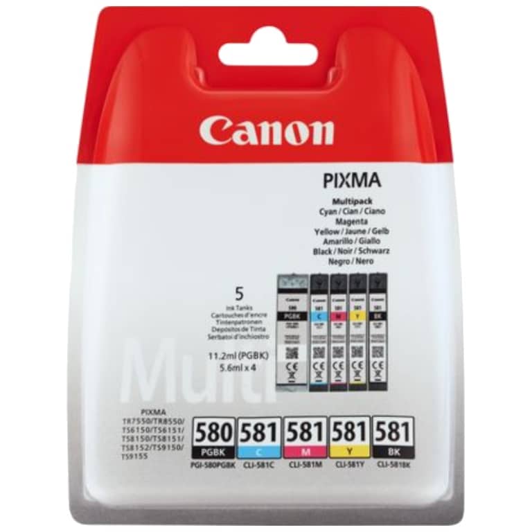 Cartouche d'encre Canon PGI-580BK/CLI-581 BK/C/M/Y, MultiPack (2078C005)