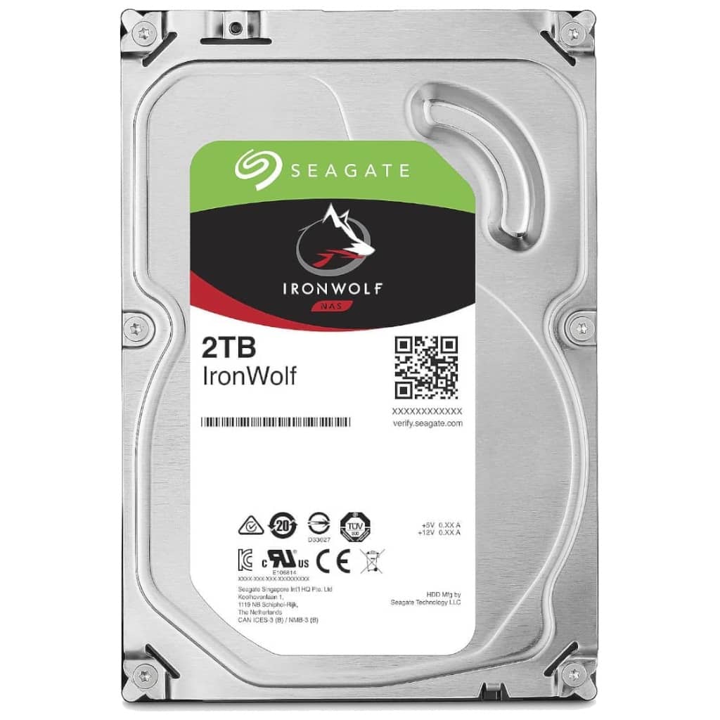 Disque HDD 3.5&quot; SATA Seagate IronWolf, 2To (ST2000VN004)