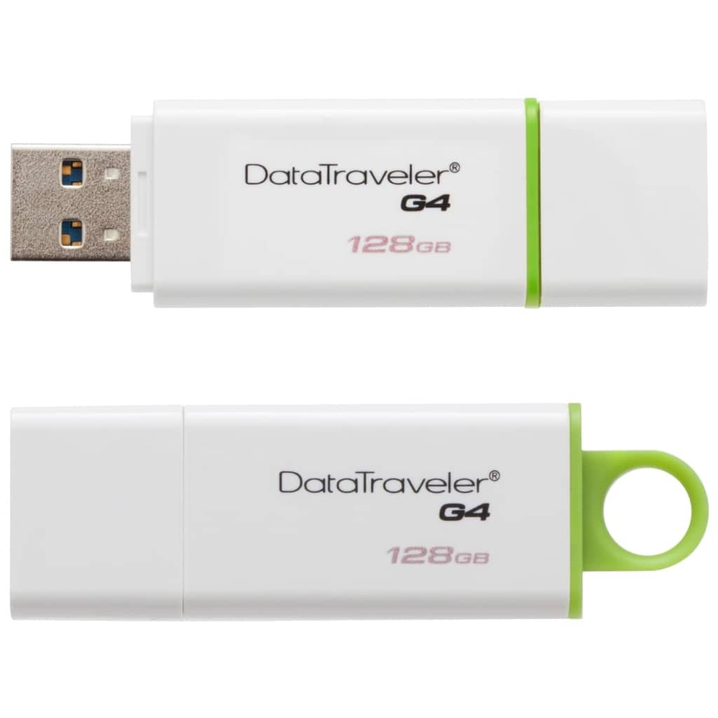 Clé USB 3.0 Kingston DataTraveler G4, 128Go Vert (DTIG4/128)