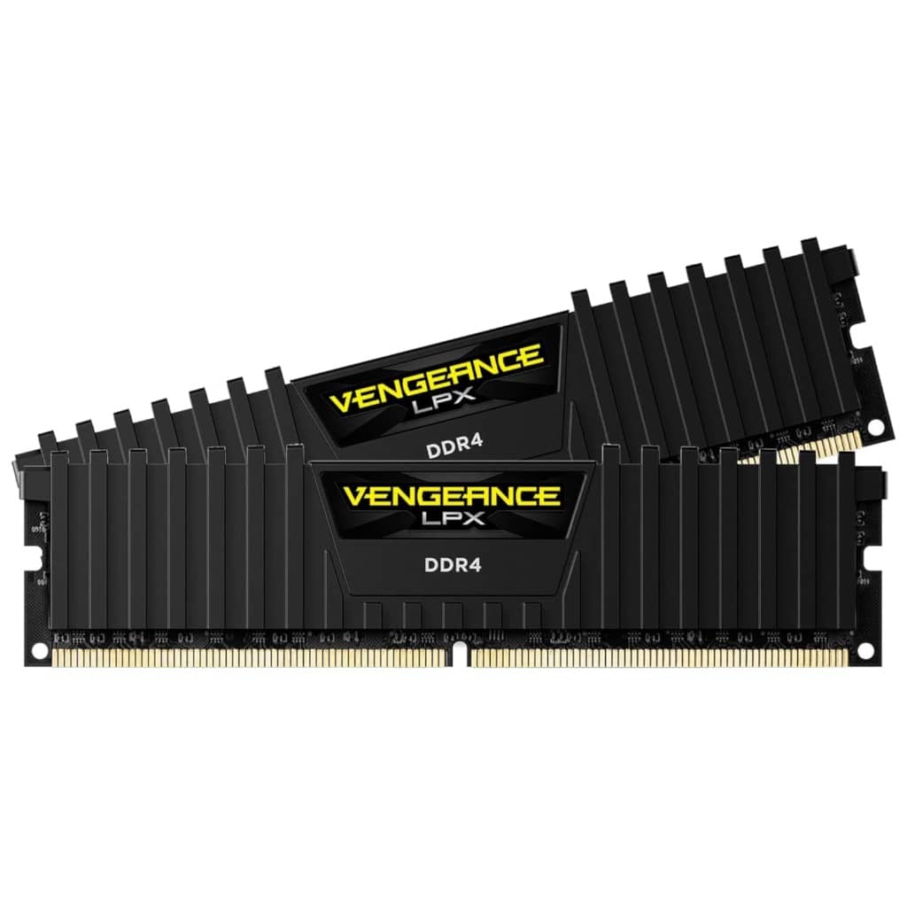 Mémoire DIMM DDR4 3200MHz Corsair, 16Gb (2x 8Gb) Vengeance LPX Noir (CMK16GX4M2E3200C16)