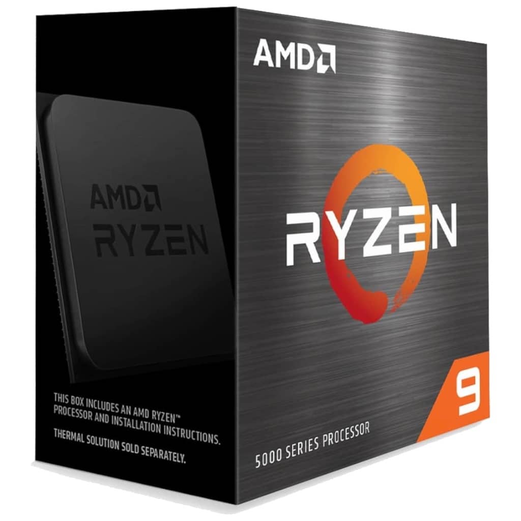 Processeur AMD AM4 Ryzen 9-5900X, 4.60GHz Turbo (100-100000061WOF)