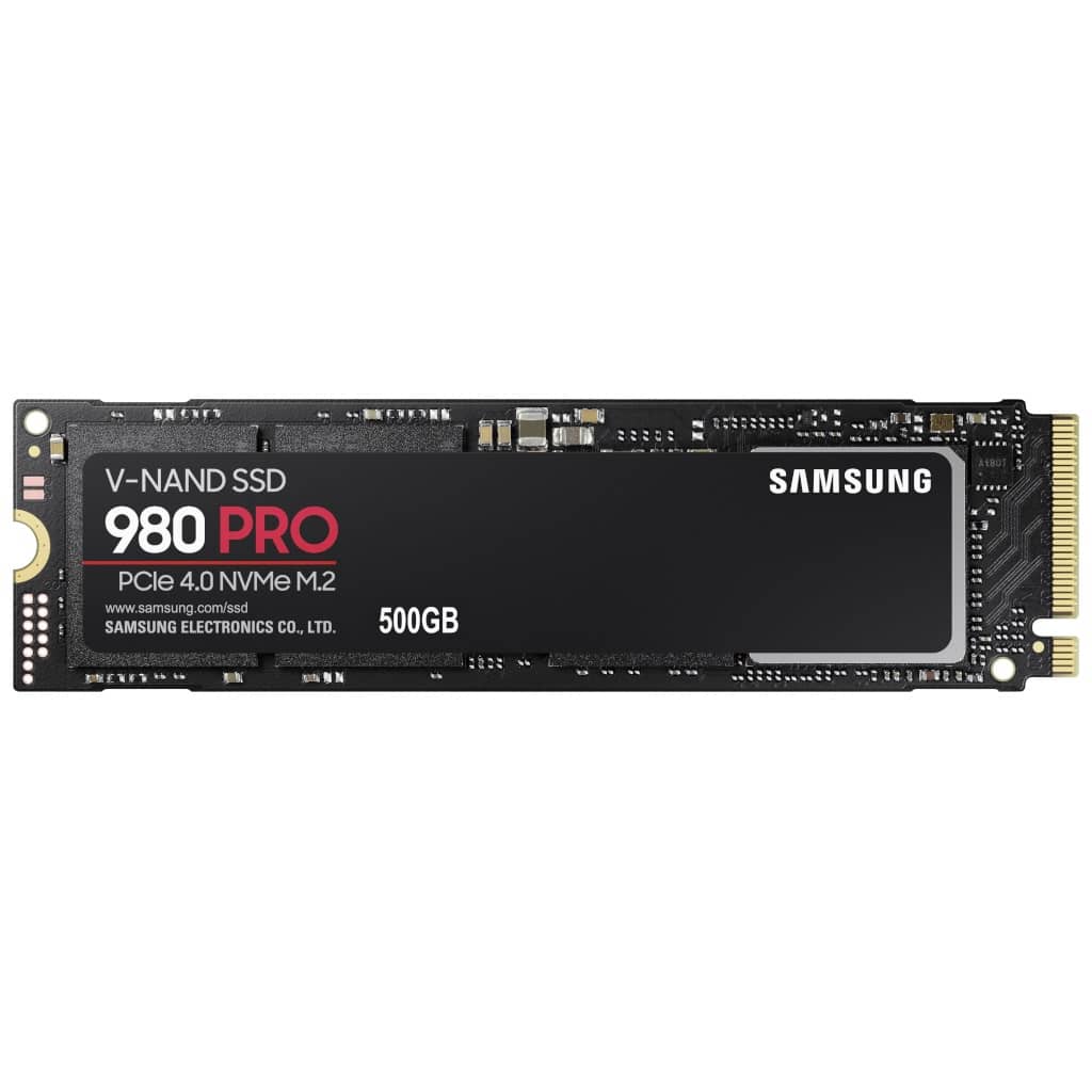 Disque SSD M.2 PCIe4 Samsung 980 PRO,  500Go (MZ-V8P500BW)