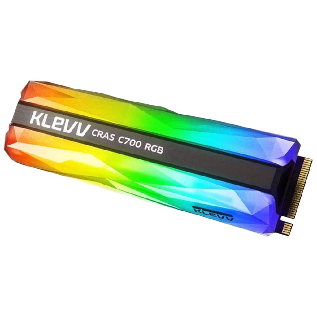 Disque SSD M.2 PCIe3 Klevv C700 RGB,  480Go (K480GM2SP0-C7R)