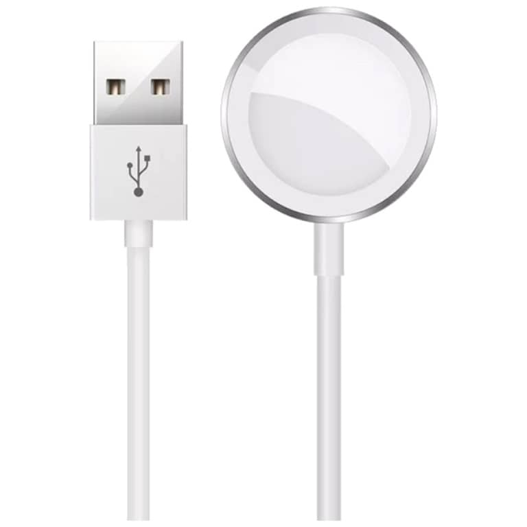 Cable Adaptateur MM USB 2.0 vers 1x charge induction iWatch, 1.0m Blanc (Totu CACW-030)