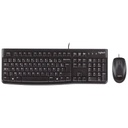 Pack Clavier/Souris Filaire USB 2.0 Logitech MK120, Noir (920-002539)