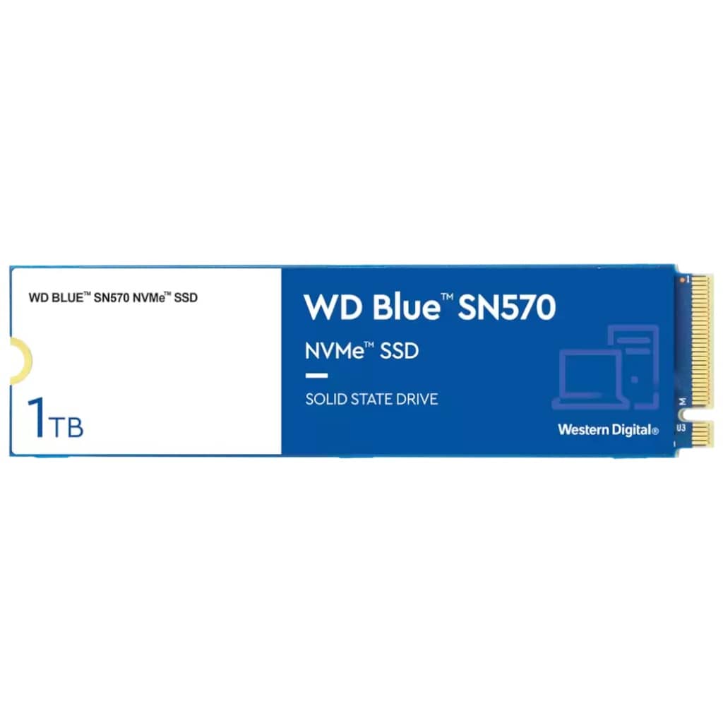 Disque SSD M.2 PCIe3 Western Digital Blue SN570, 1To (WDS100T3B0C)