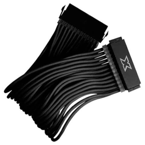 Cable Rallonge MF ATX (20+4pins),  0.25m Noir (Xigmatek iCable EN47437)