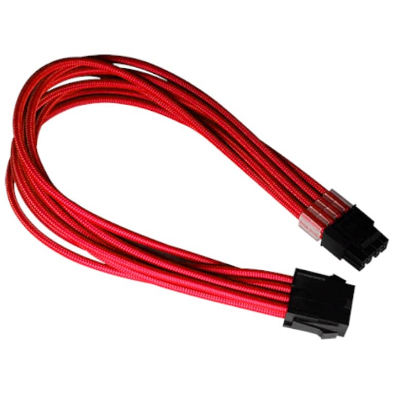 Cable Rallonge MF CPU (4+4pins),  0.30m Rouge (Xigmatek iCable EN47475)