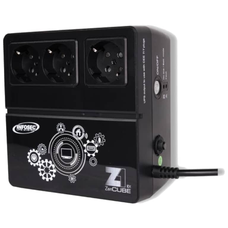 [P_OPINF-660720] Onduleur Infosec Z1 ZenCube EX, 400VA _ 66072N2