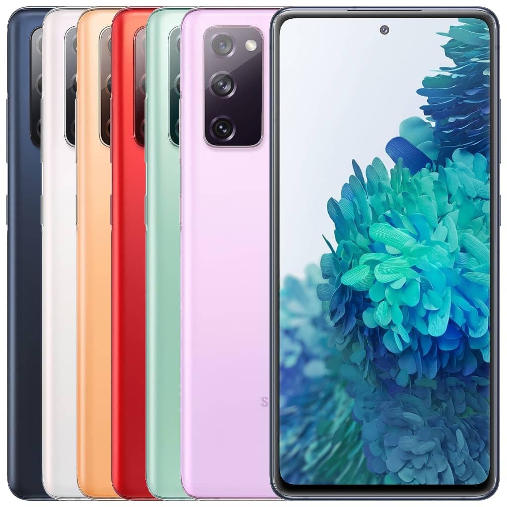 SmartPhone Samsung Galaxy S20 FE 5G (SM-G781), 128Go Bleu, Blanc, Orange, Rouge, Vert ou Violet (Grade AB) Reconditionné