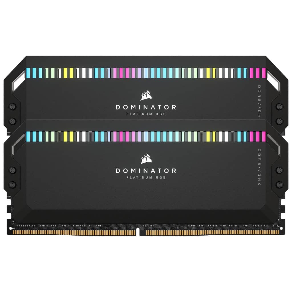 Mémoire DIMM DDR5 5600MHz Corsair, 32Gb (2x 16Gb) Dominator Platinum RGB (CMT32GX5M2B5600C36)