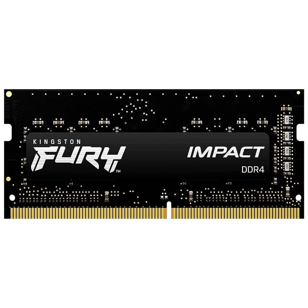 Mémoire SO-DIMM DDR4 3200MHz Kingston, 8Gb FURY Impact Noir (KF432S20IB/8)