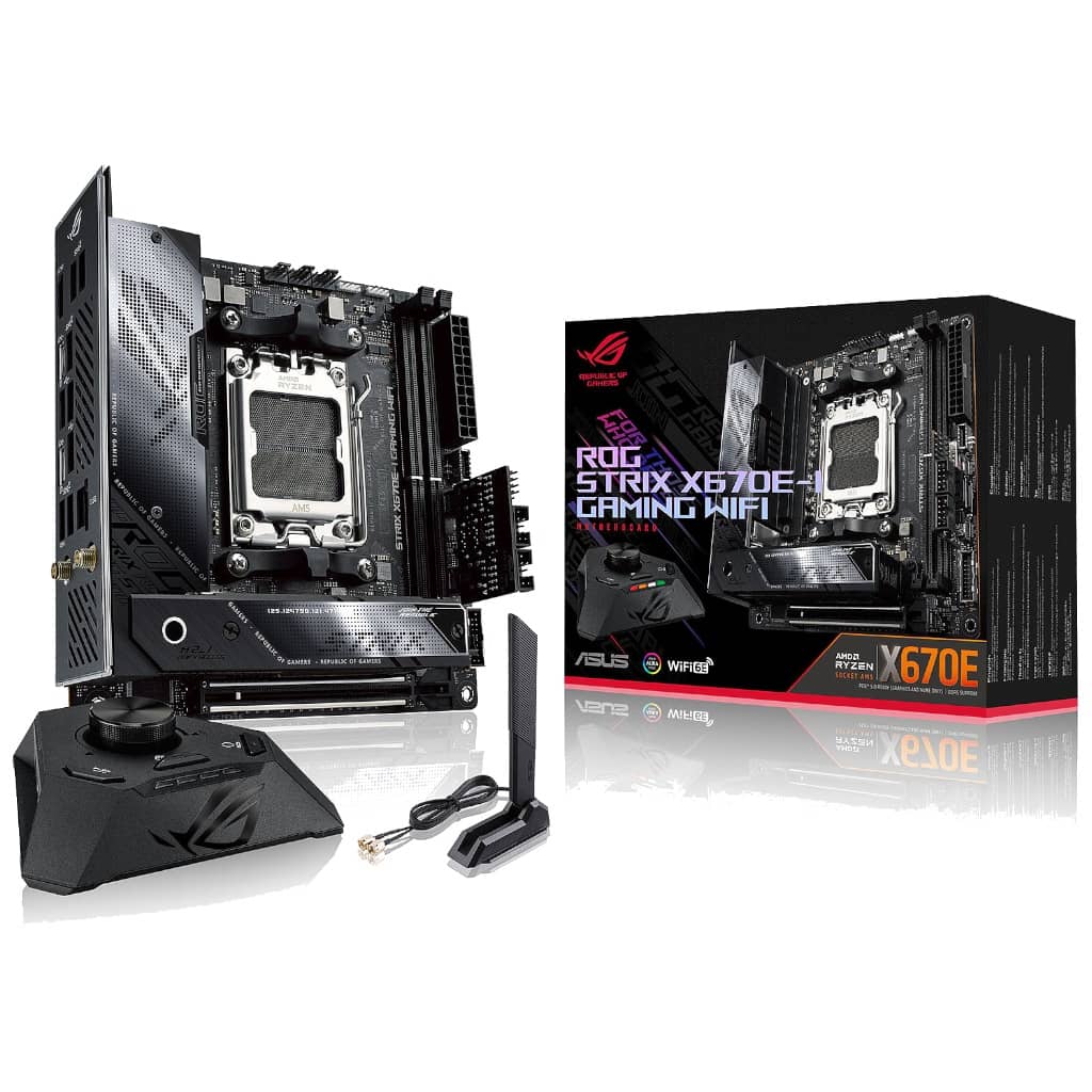 Carte mère AMD AM5 Mini ITX Asus ROG STRIX X670E-I GAMING WIFI (90MB1B70-M0EAY0)