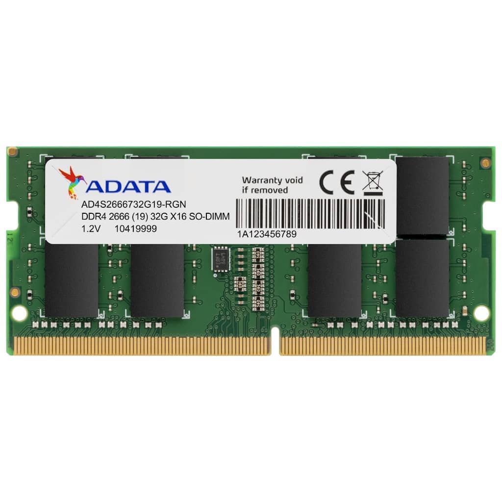 Mémoire SO-DIMM DDR4 2666MHz AData,  4Gb (AD4S26664G19-SGN)