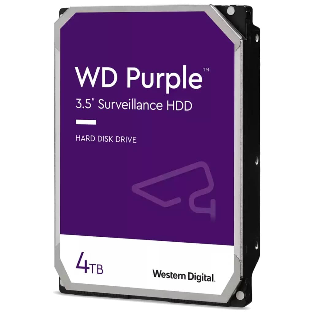 Disque HDD 3.5&quot; SATA Western Digital Purple Surveillance, 4To (WD42PURZ)
